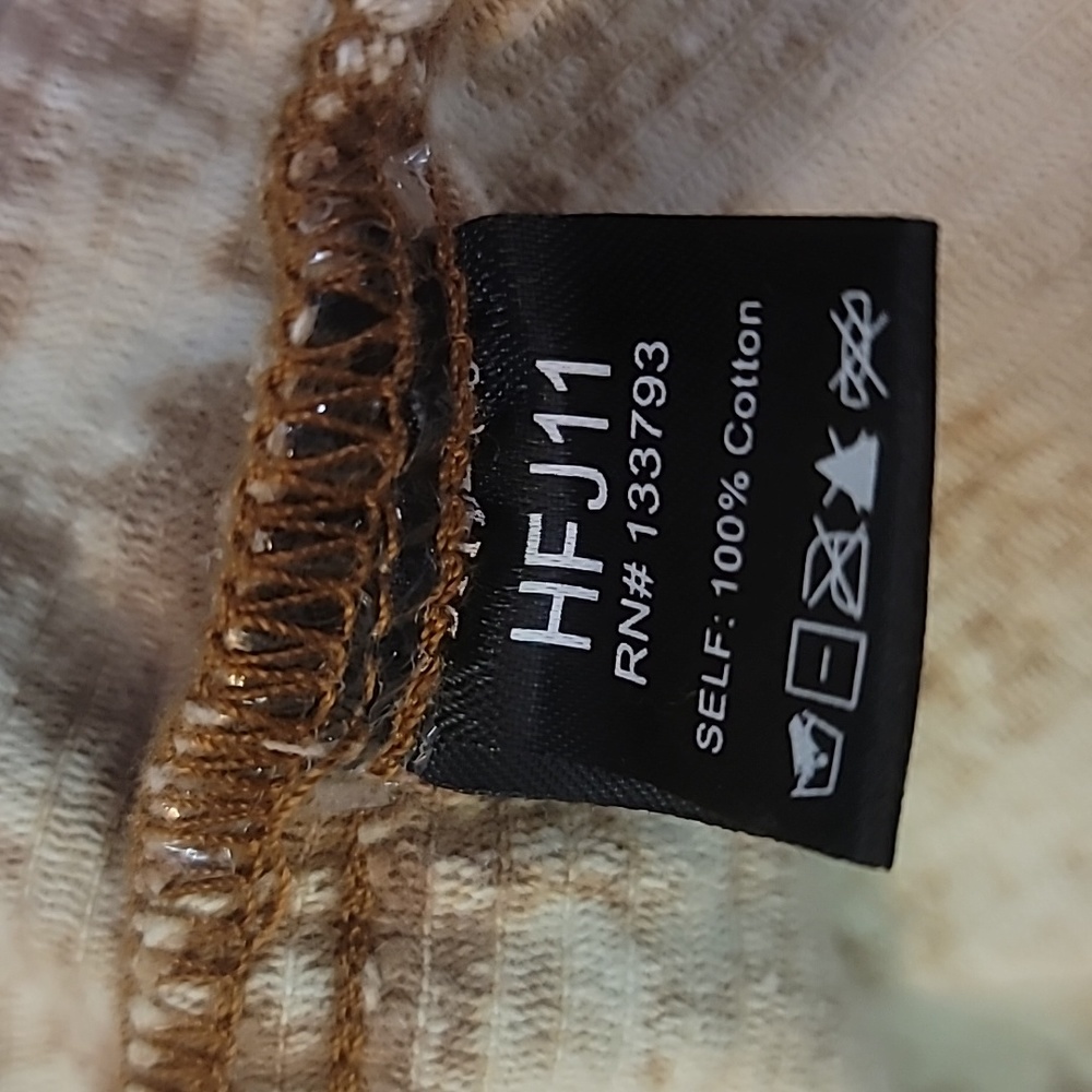 POL Acid Wash Corduroy Studded Jacket Tan Cream Frayed Boho Grunge HFJ11 Large - Picture 13 of 16